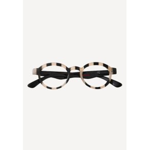 Lsebrille K - Zebra/Sort