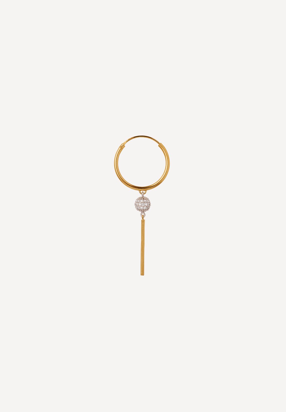 STINE A - Vintage Disco Ball and Pin ørering - Gold ONE SIZE | Hørlyck