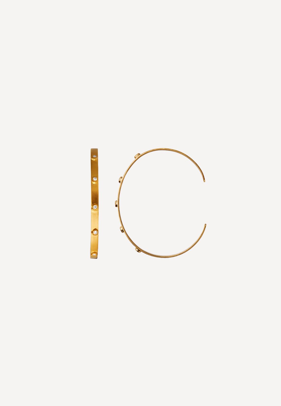 STINE A - Five Flow Stone armbånd - Gold ONE SIZE | Hørlyck