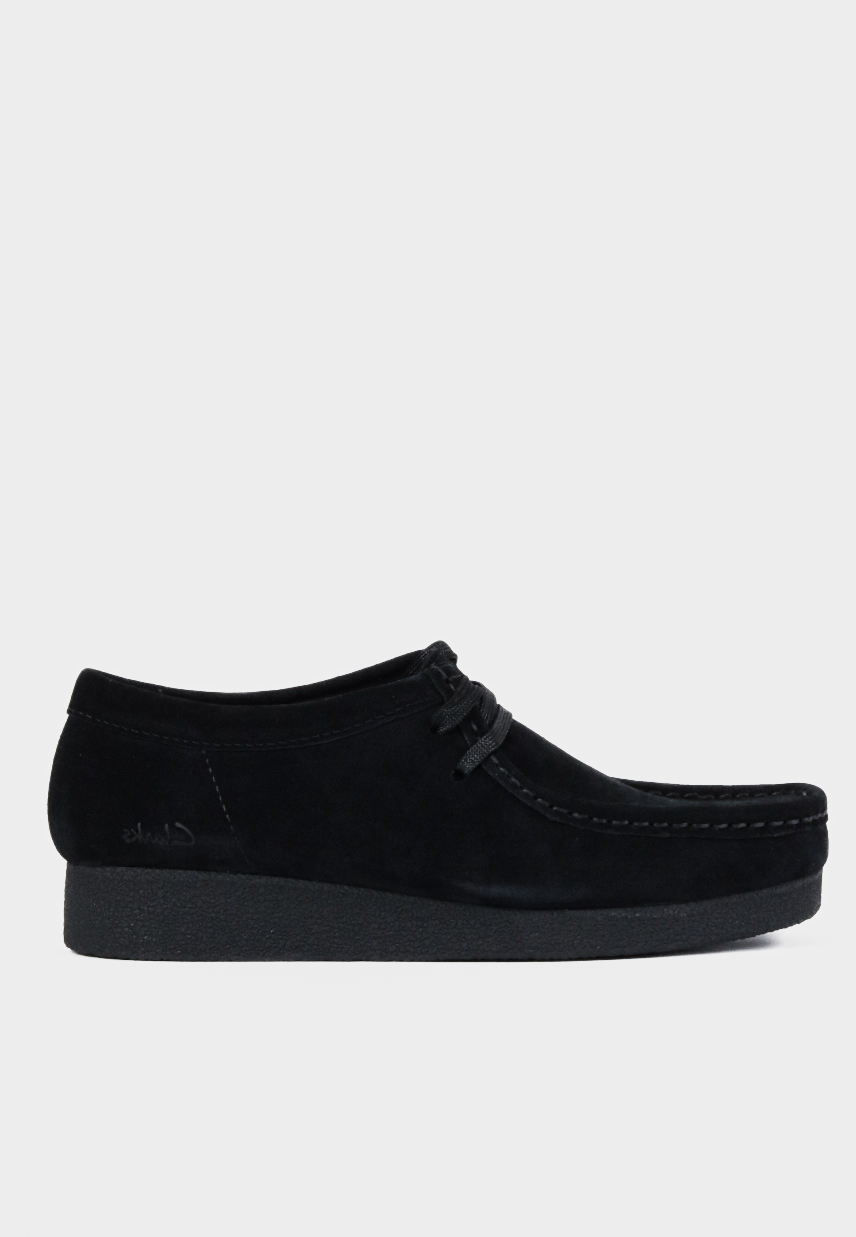 CLARKS - Wallabee Evosh D sko - Black 41 | Hørlyck