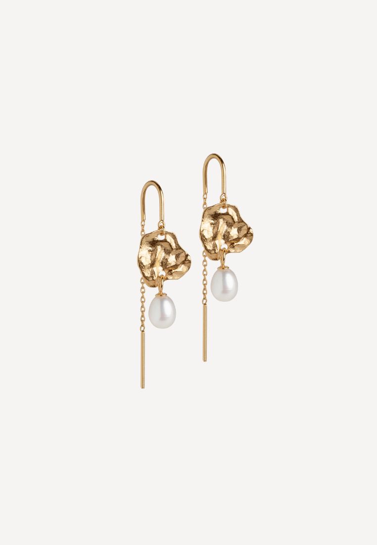 ENAMEL - Kai Pearl øreringe - Gold ONE SIZE | Hørlyck