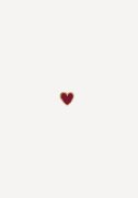 Petit Love Heart �rering - Burgundy