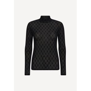 315 mesh bluse - Sort