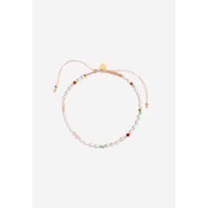 Confetti Pearl armbnd - Pink/Pastel