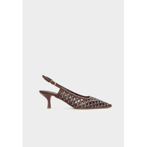 1664 slingback - Choco Avio Blue