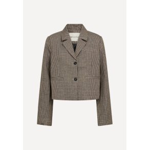 Paulena Short blazer - Brown Check