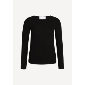 Lisa langrmet bluse - Black