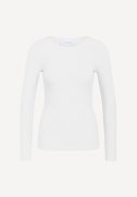 Lisa langrmet bluse - White