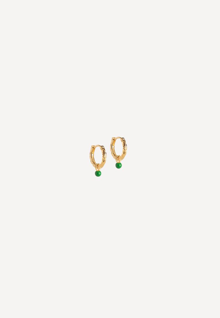ENAMEL - Belle øreringe - Green ONE SIZE | Hørlyck