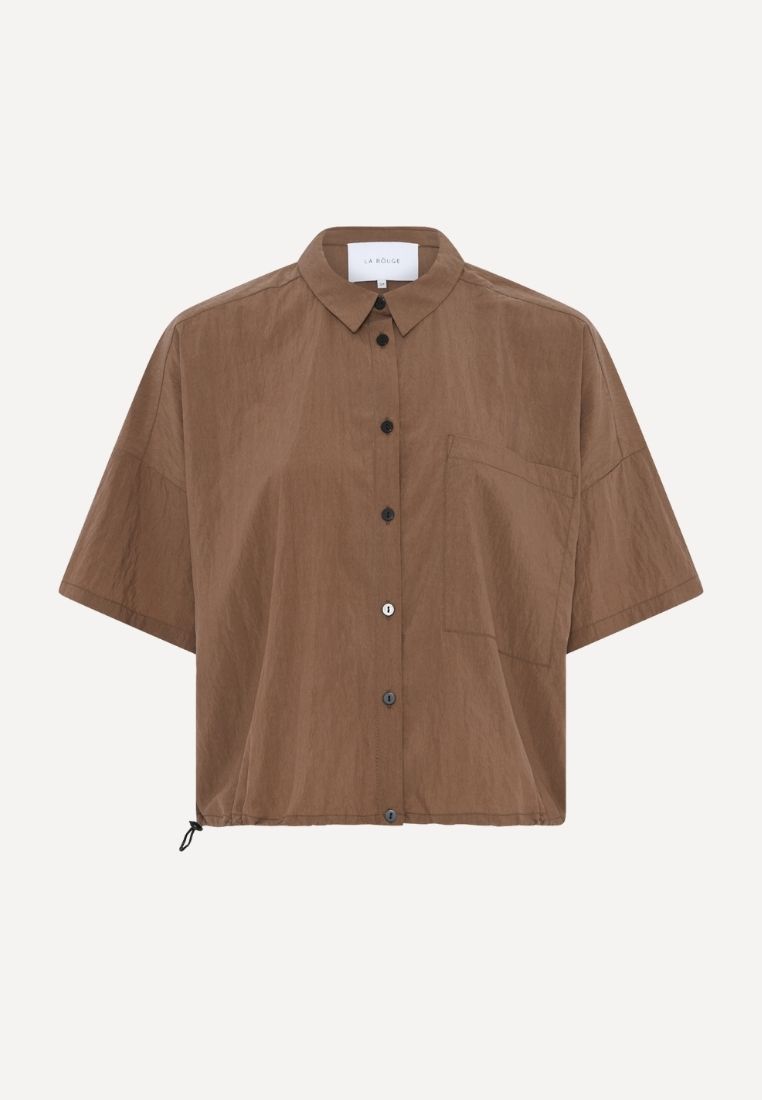 LA ROUGE - Cille skjorte - Brown S/M | Hørlyck