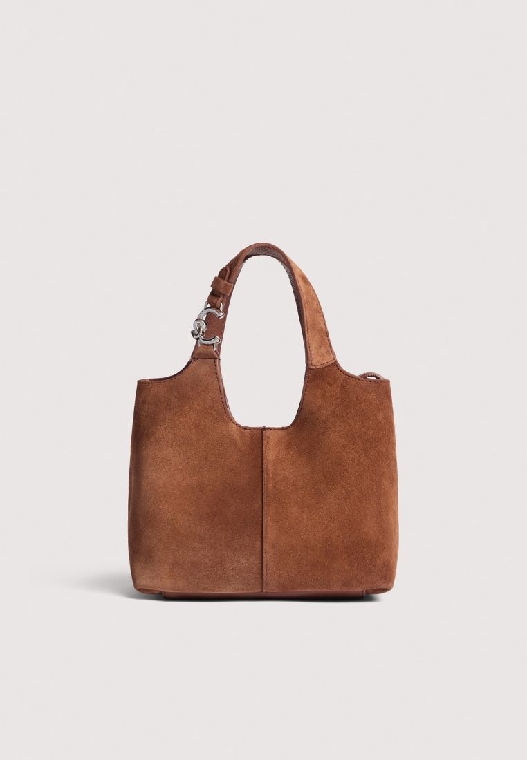 COCCINELLE - C-Easy Small taske - Cognac Suede ONE SIZE | Hørlyck