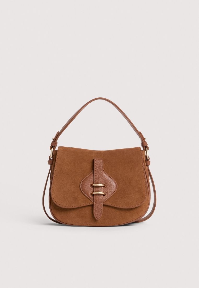 COCCINELLE - Mavery Small taske - Cognac Suede ONE SIZE | Hørlyck