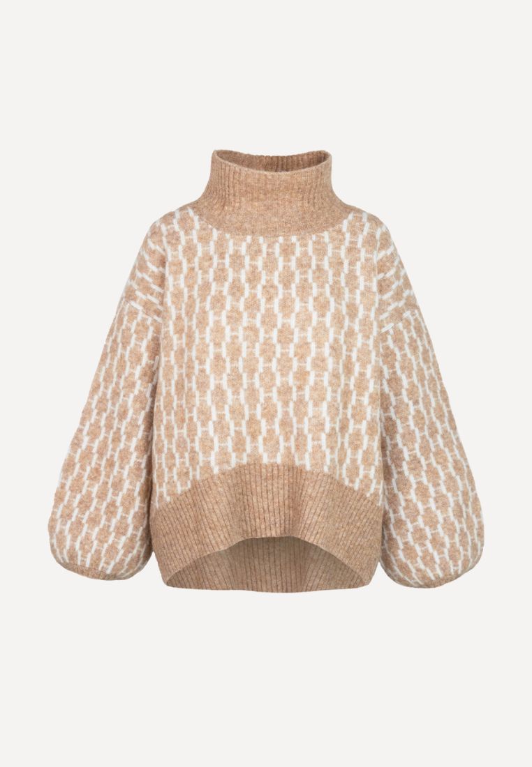HEST - Fam striktrøje - Light Brown Melange 2 - L/XL | Hørlyck