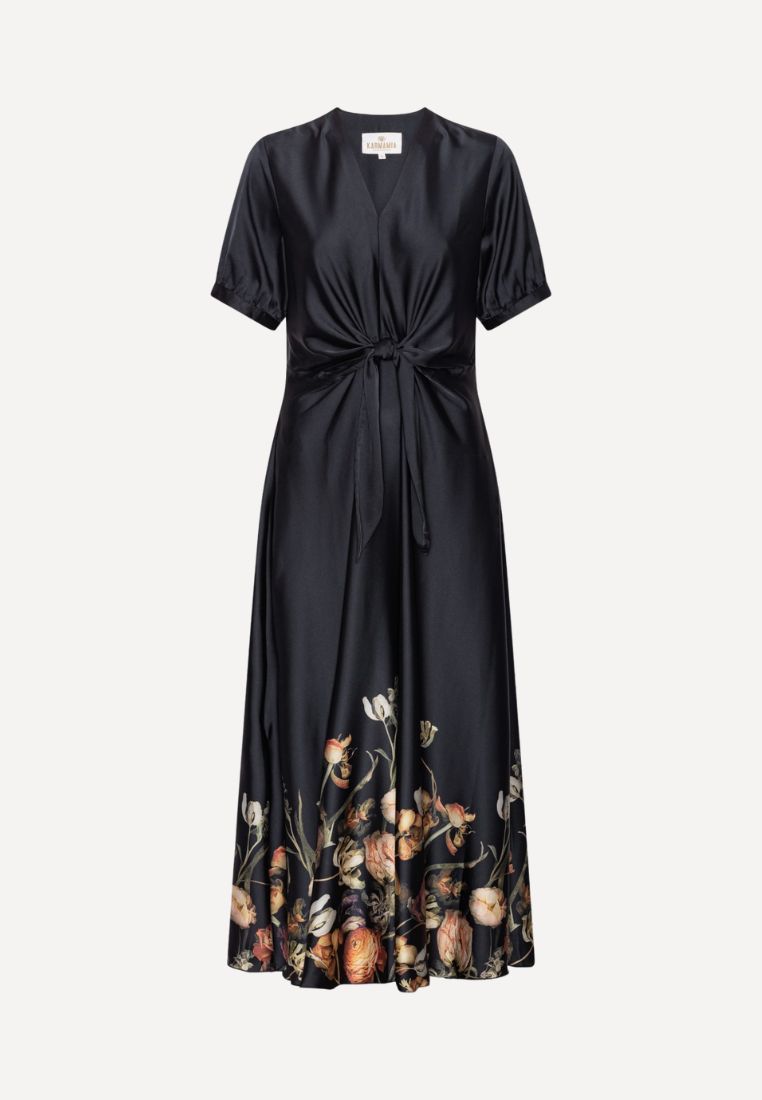 KARMAMIA - Faye kjole - Black Blossom S | Hørlyck
