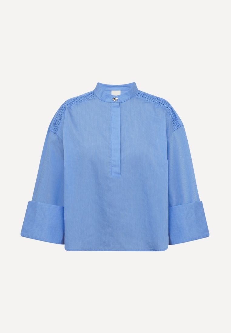 GOSSIA - RoselilleGO bluse - Blue Striped XS | Hørlyck