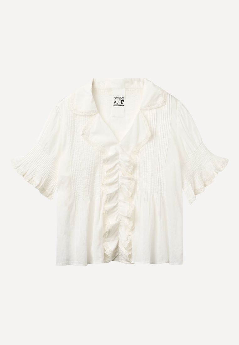 PROJECT AJ117 - Gail bluse - Chalk L | Hørlyck