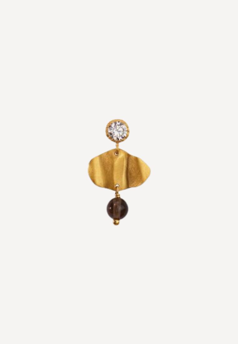 STINE A - Petit Cleo ørering - Mocha ONE SIZE | Hørlyck