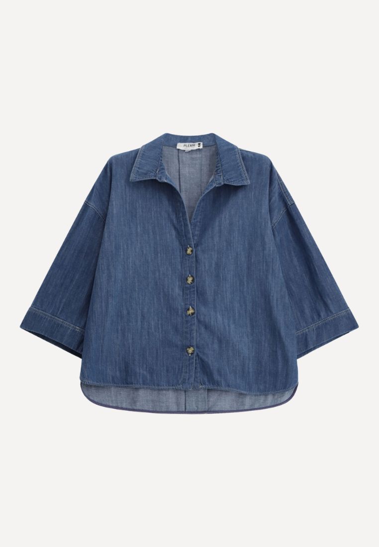 PLEASE - Sophie skjorte - Blu Denim M | Hørlyck