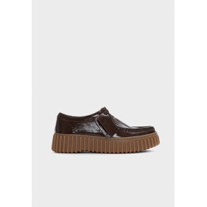 Torhill Bee D sko - Dark Brown Lak
