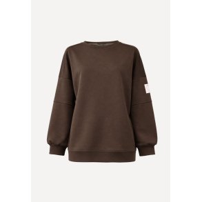 Alba Solid sweatshirt - Choco