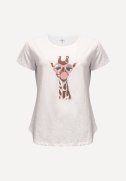 Animal t-shirt - Brown/Rose