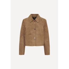 100353 jakke - Nude Brown Suede