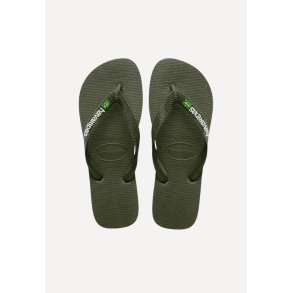 Brasil Logo sandal - Green Olive 