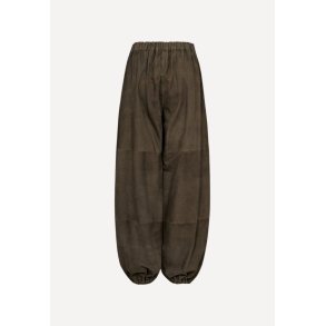 EllaDEP Loose Suede Balloon bukser - Khaki