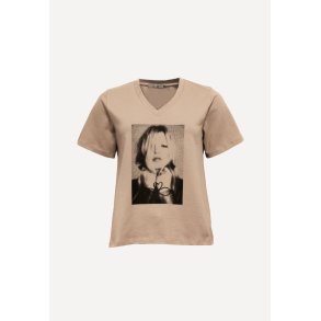 Face V t-shirt - Sand/Black 