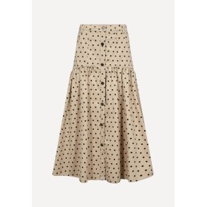 SiljasGO nederdel - Sand Black Dots