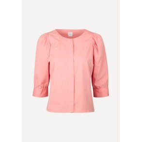 Lykke bluse - Light Red Stripe