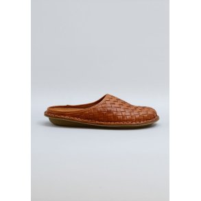 Roma sko - Woven Cognac