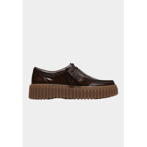 Torhill Bee D sko - Dark Brown Lak