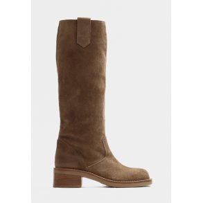 Sancho st�vle - Suede Taupe