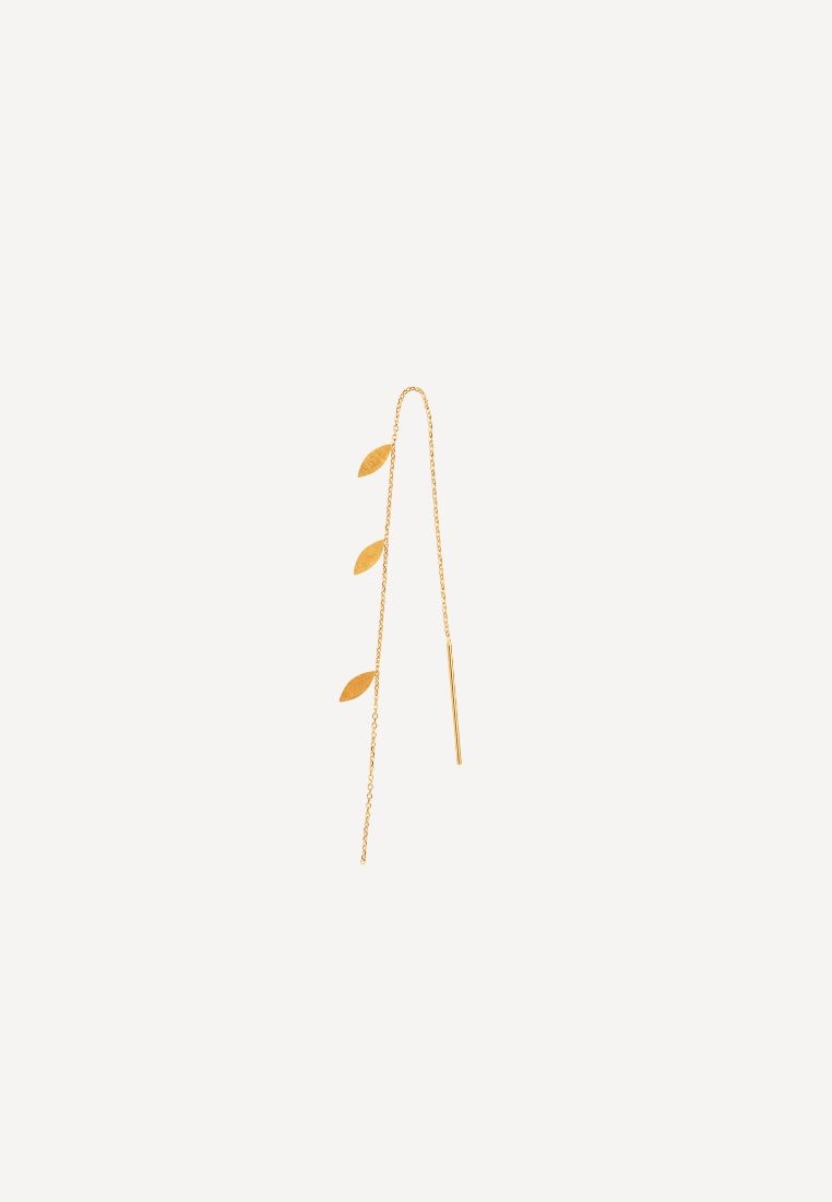 STINE A - Three Leaves ørering - Gold ONE SIZE | Hørlyck