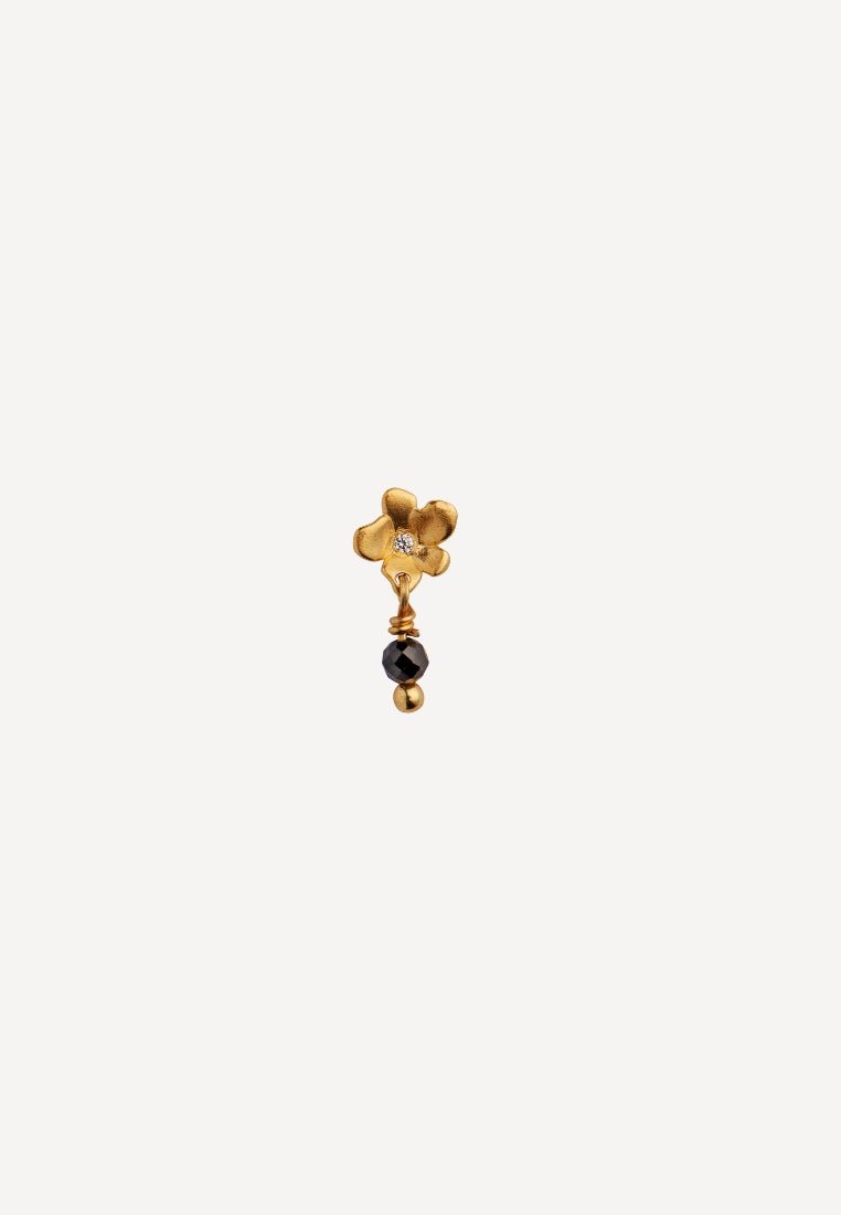 STINE A - Tres Petit Garden Flower ørering - Black ONE SIZE | Hørlyck