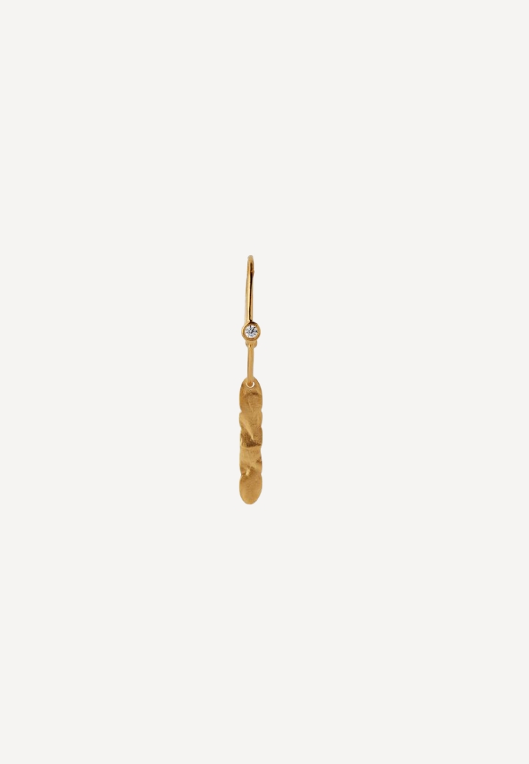 STINE A - Big Dot Creol ørering - Gold Splash ONE SIZE | Hørlyck