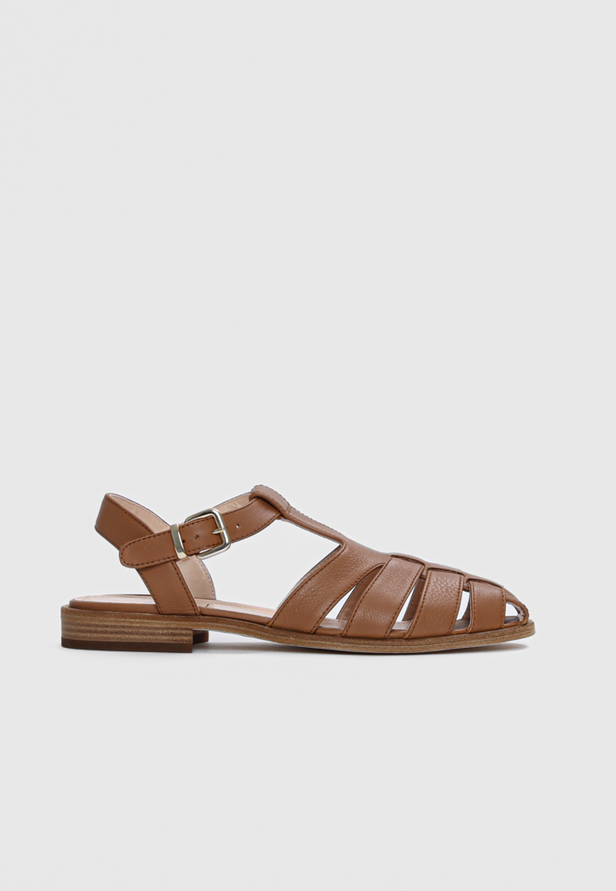 AGL - New College sandal - Cognac 40 | Hørlyck