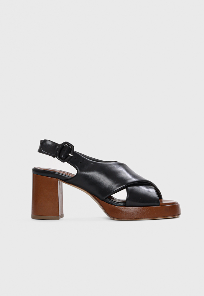 LORENZO MASIERO - S424 Rubi sandal - Black 41 | Hørlyck