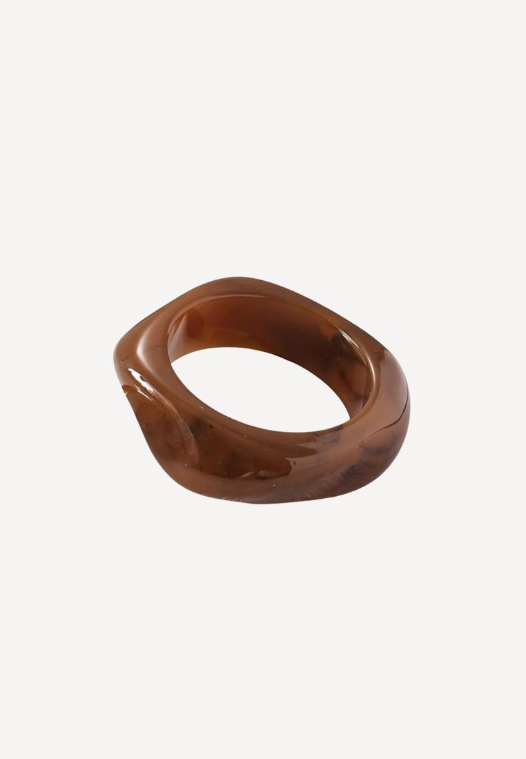 PLISSÉ - Estella armbånd - Dark Brown ONE SIZE | Hørlyck