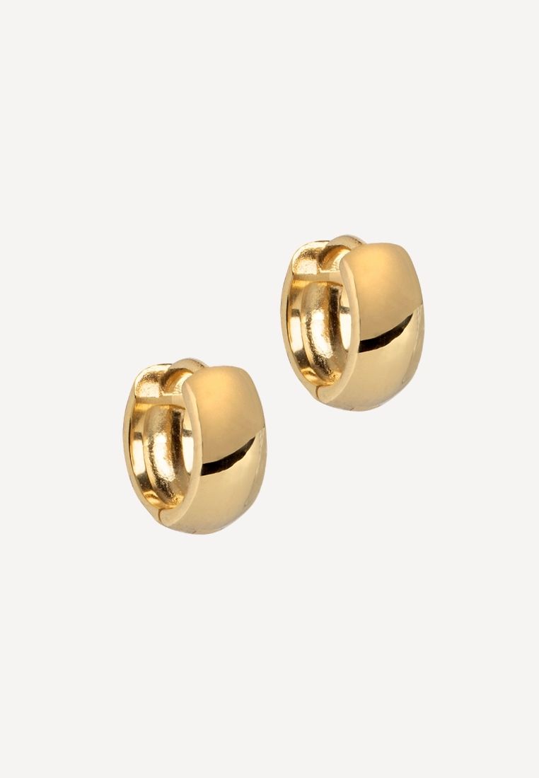 ENAMEL - Hoops wide 11 ørering - Gold 11 mm | Hørlyck