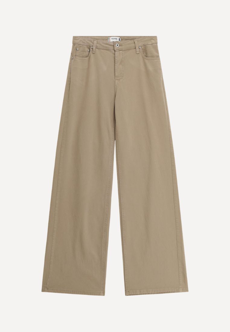 PLEASE - Maria Cotton jeans - Warm Taupe L | Hørlyck