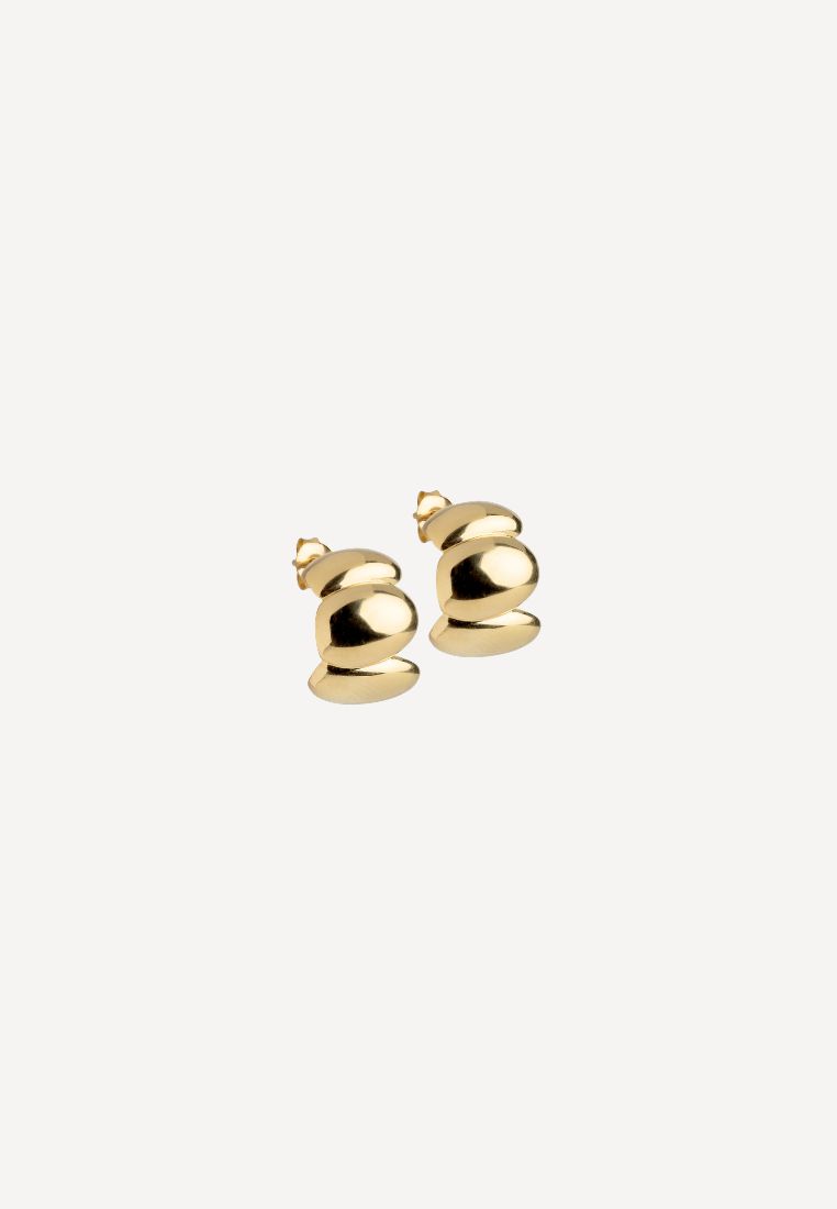 ENAMEL - Melia Chunky ørering - Gold ONE SIZE | Hørlyck