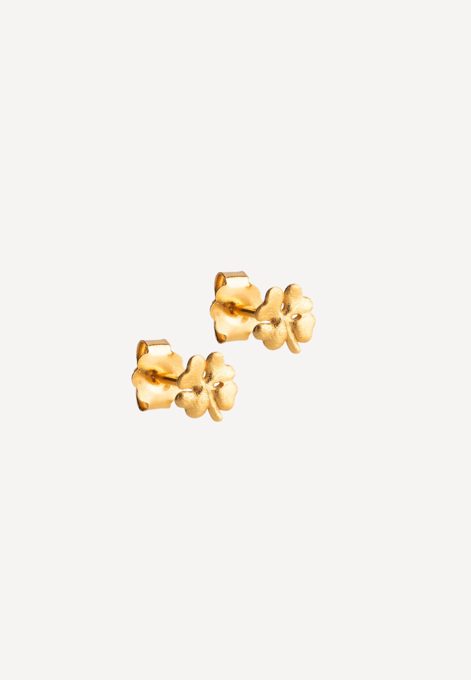 ENAMEL - Clover mini stud ørering - Gold ONE SIZE | Hørlyck