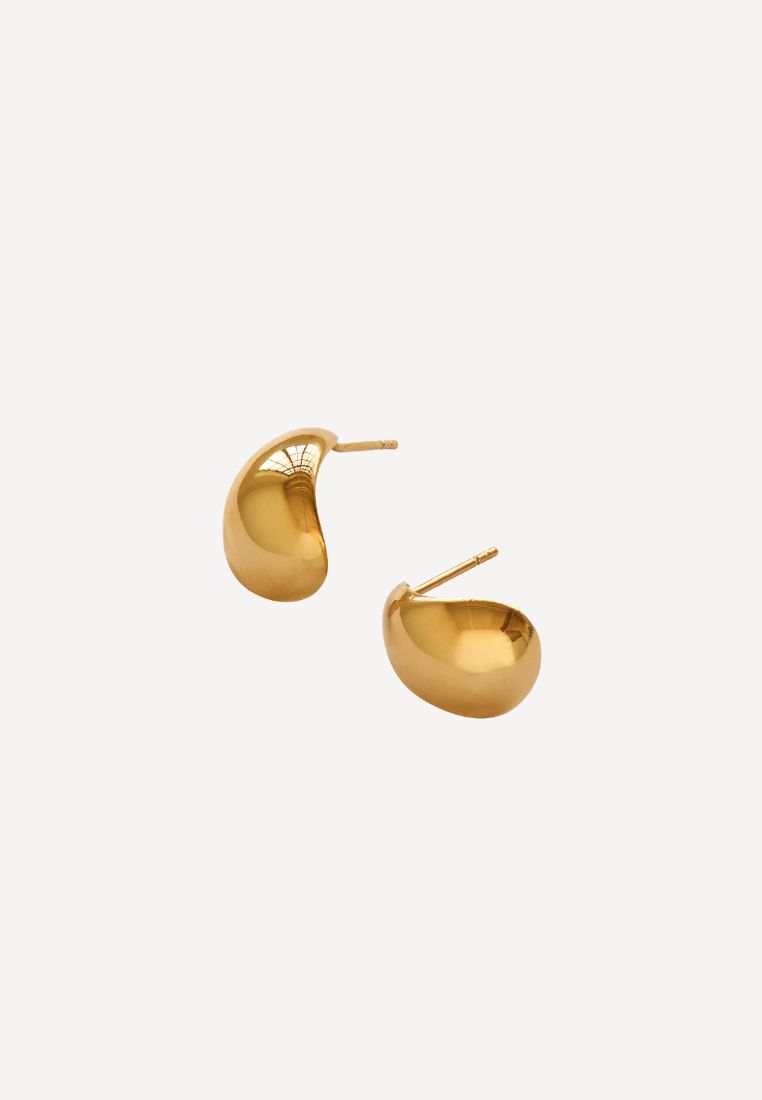 STINE A - Oyster Earring - Gold ONE SIZE | Hørlyck