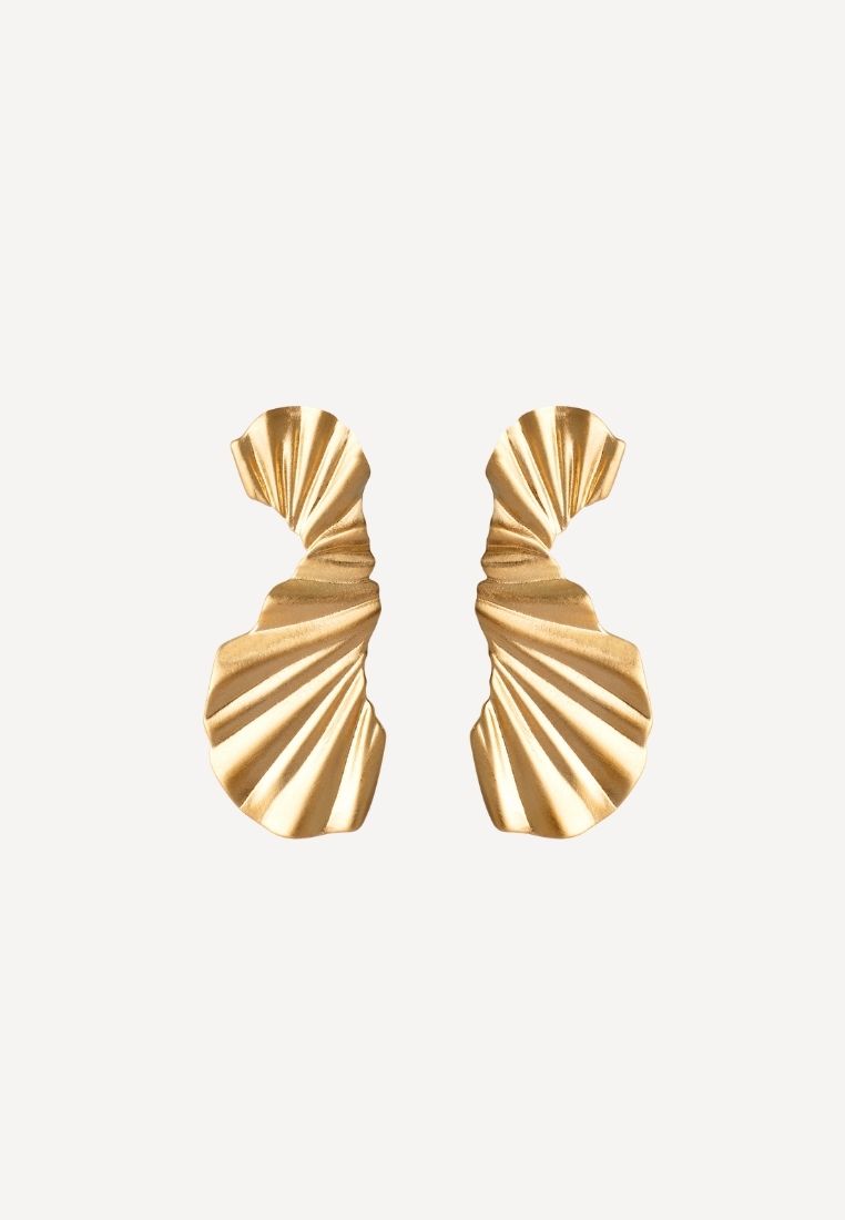 ENAMEL - Wave big ørering - Gold ONE SIZE | Hørlyck