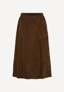 100287 nederdel - Brown Suede