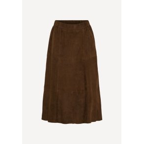 100287 nederdel - Brown Suede