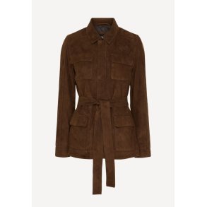 100338 jakke - Brown Suede