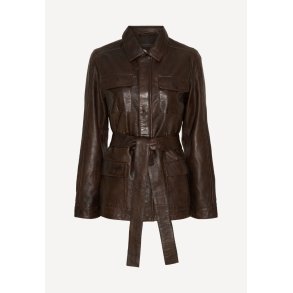 100286 skindjakke - Espresso